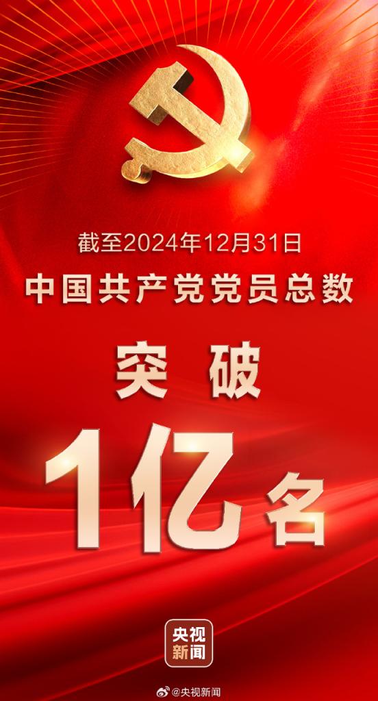 捷希缘配资 中国共产党党员总数10027.1万名