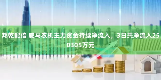 邦乾配倍 威马农机主力资金持续净流入，3日共净流入250305万元